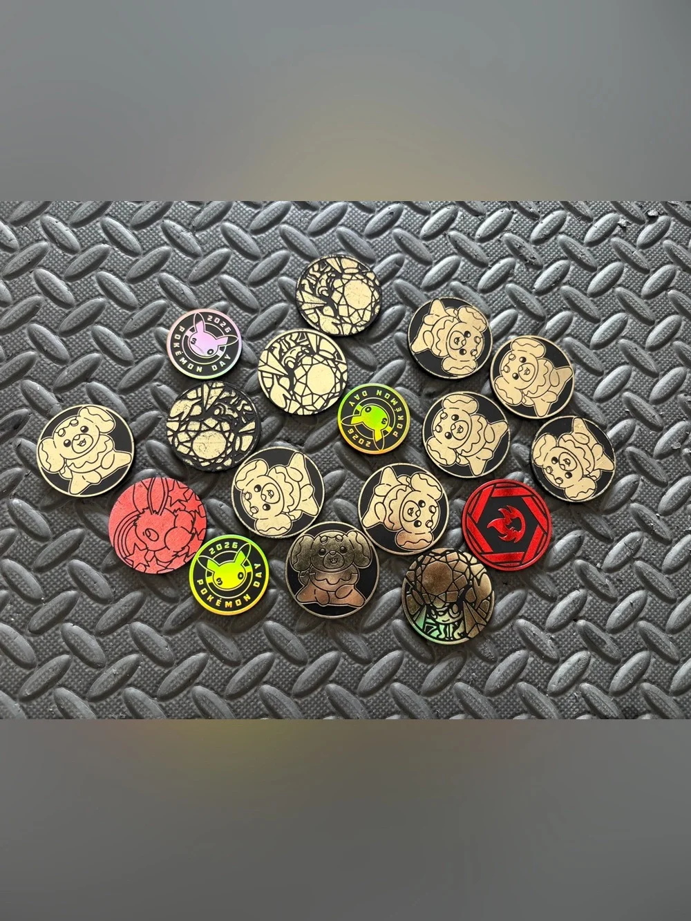 Pokemon trading card tcg coins